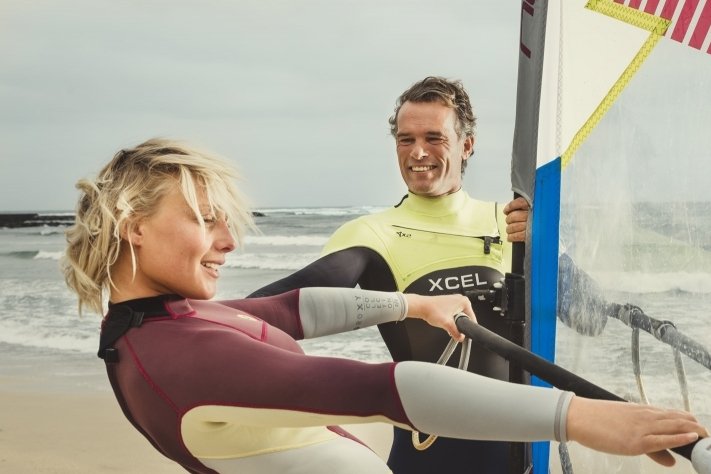 Costa Teguise, ideal para hacer windsurf